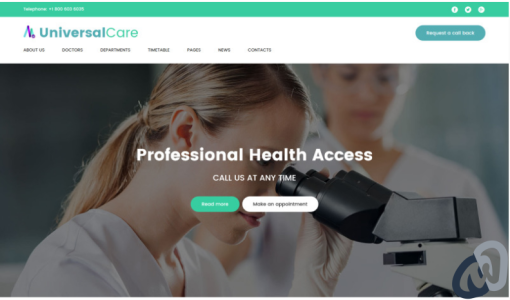 UniversalCare Medical Center Responsive WordPress Theme