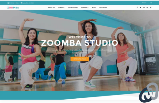 Zoomba Zoomba Dance Studio WordPress Theme
