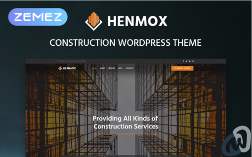 Henmox Construction Multipurpose Modern Elementor WordPress Theme