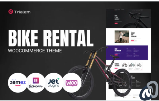 Trialem Bike Rental Multipurpose Modern Elementor WordPress Theme
