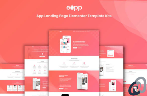 eApp Landing Page Elementor Template Kit
