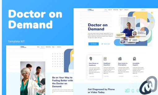 Doctor on Demand %E2%80%93 Online Consultations Elementor Template Kit