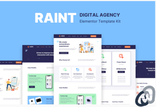 Raint Digital Agency Elementor Template Kit