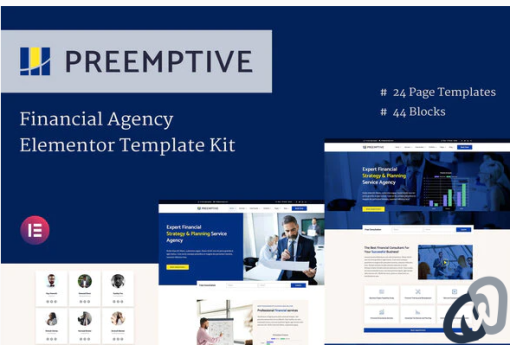 Preemptive Business Finance Elementor Template Kit