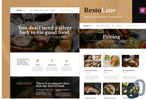 Restoline Restaurant Elementor Template Kit