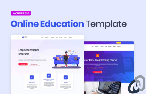 Edison %E2%80%93 Online Education Elementor Template Kit