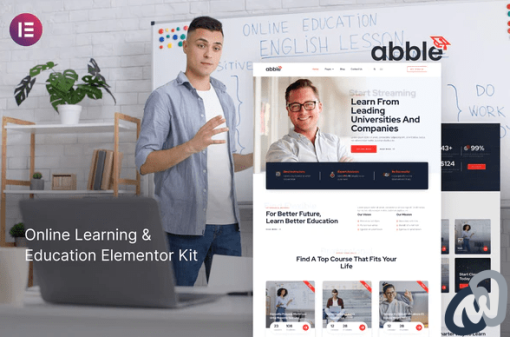 Abble Online Learning Education Elementor Kit