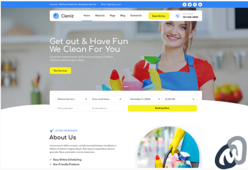 Cleniz Cleaning Services Elementor Template Kit