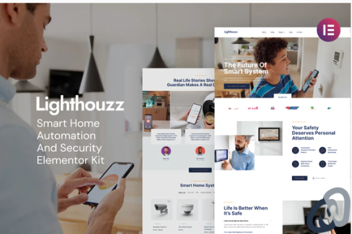 Lighthouzz %E2%80%93 Smart Home Security Elementor Template Kit