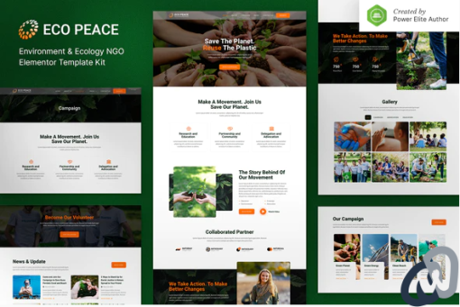 EcoPeace %E2%80%93 Environment Ecology NGO Elementor Template Kit