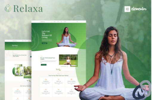 Relaxa Yoga Teacher Studio Elementor Template Kit