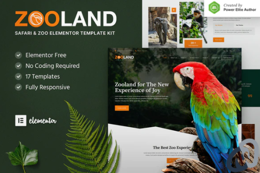 Zooland %E2%80%93 Safari Zoo Elementor Template Kit