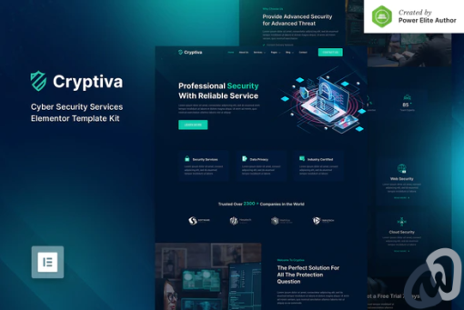 Cryptiva %E2%80%93 Cyber Security Services Elementor Template Kit