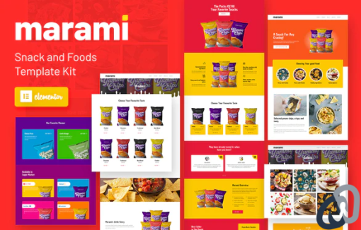 Marami Snack Brand Bakery Template Kit