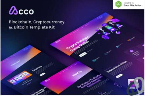 Acco %E2%80%93 Blockchain Cryptocurrency Bitcoin Elementor Template Kit