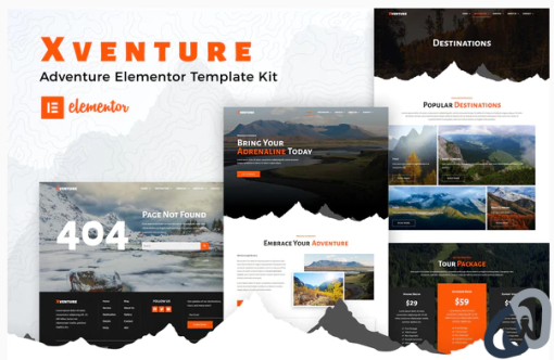 Xventure Travel Elementor Template Kit