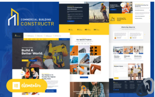 Constructr Construction Industry WordPress Elementor Theme
