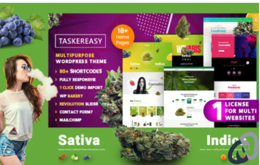 Taskereasy Cannabis Multipurpose WordPress Theme