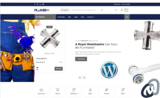 Plumbing Hub Plumbing Shop WordPress Theme