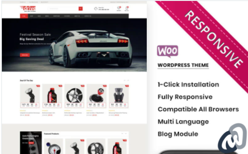 Drive The Online Autoparts Store Premium WooCommerce Theme