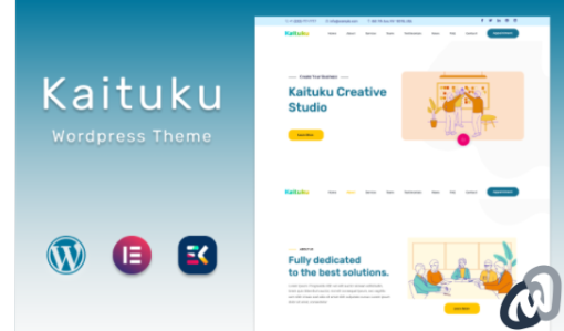 Kaituku Fast Startup Studio Landing page WordPress Theme