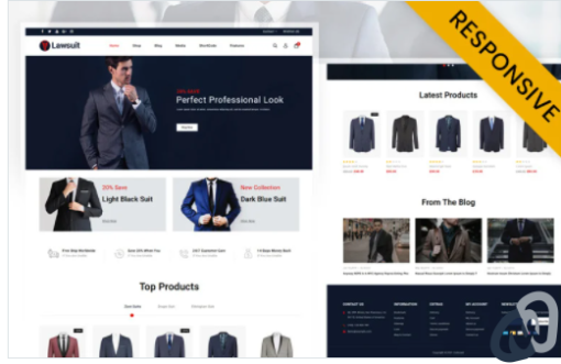Lawsuits Suits Blazers Store WooCommerce Theme