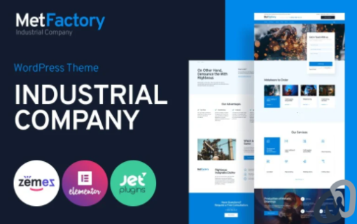 MetFactory Industry Company WordPress Theme