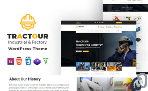 Tractour Industrial Manufacturing WordPress Theme 3
