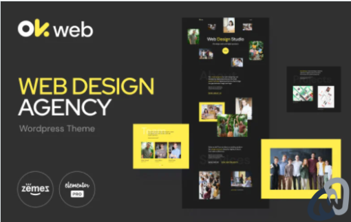 Web Design Studio Template OkWeb Elementor Kit