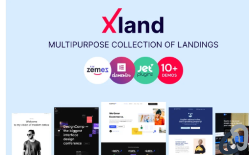 XLand Multipurpose Collection of Landing Pages WordPress Theme 1