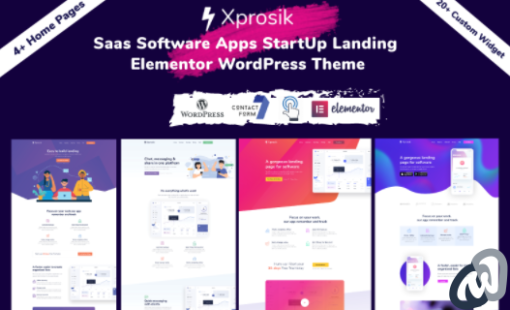 Xprosik Saas Software App Startup Landing WordPress Elementor Theme