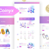 Coinyx Cryptocurrency Blockchain Bitcoin Elementor Template Kit