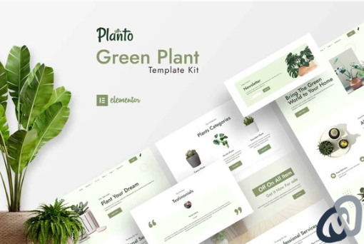 Planto Green Elementor Template Kit