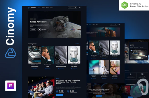 Cinomy %E2%80%93 Movie TV Streaming Services Elementor Template Kit 1