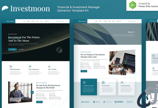 Investmoon %E2%80%93 Finance Investment Manager Elementor Template Kit