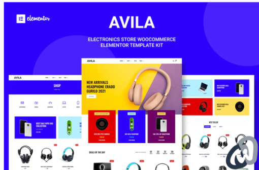 Avila Electronic WooCommerce Elementor Template Kit 1