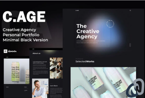 C.AGE Creative Agency Personal Portfolio Elementor Template Kit