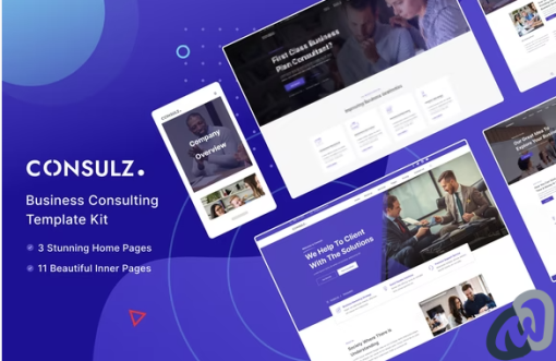 Consulz Consulting Company Elementor Template Kit