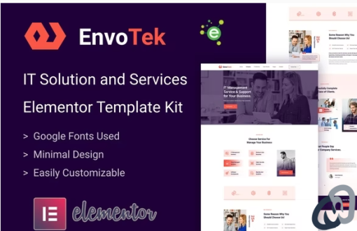 EnvoTek IT Solution Services Elementor Template Kit