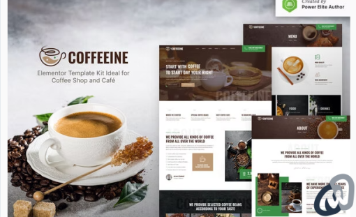 Coffeeine %E2%80%93 Coffee Shop Cafe Elementor Template Kit