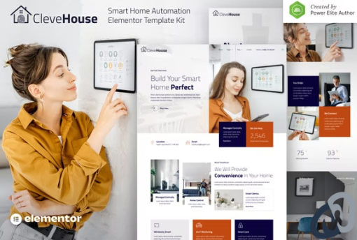 Clevehouse %E2%80%93 Smart Home Automation Elementor Template Kit
