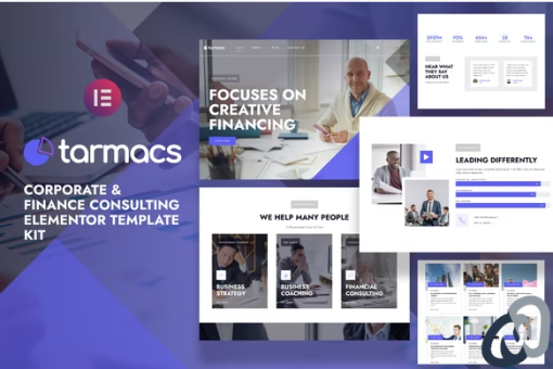 Tarmacs Corporate Finance Consulting Elementor Template Kit