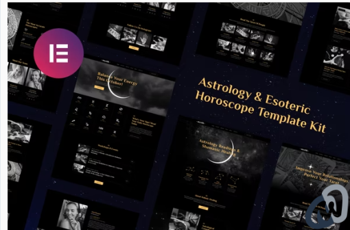 Mystik Astrology Esoteric Horoscope Elementor Template Kit
