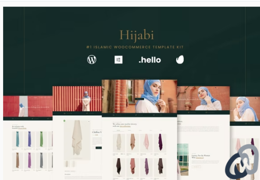 Hijabi Muslim Shop Woocommerce Elementor Template Kit