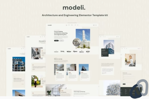 Modeli Architecture Engineering Elementor Template kit