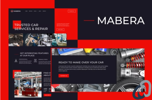 Mabera Car Service Repair Elementor Template Kit