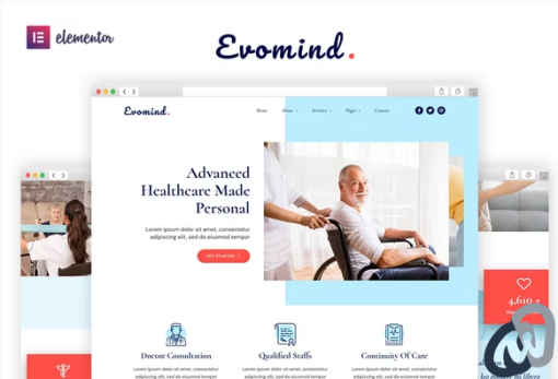 Evomind Home Healthcare Services Elementor Template Kit