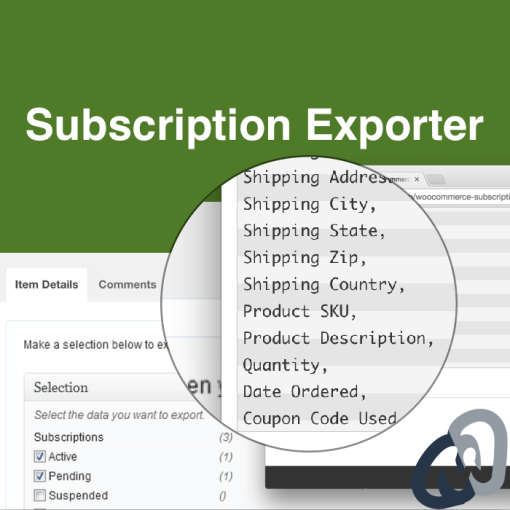 WooCommerce Subscription Exporter Demo Plugin