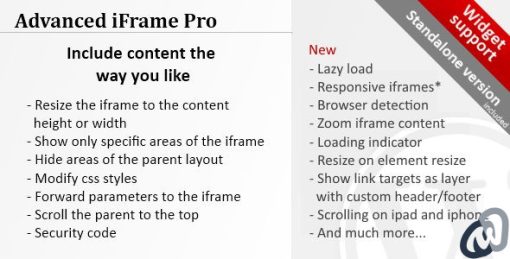 Advanced iFrame Pro