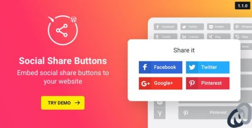 elfsight social share buttons preview 1
